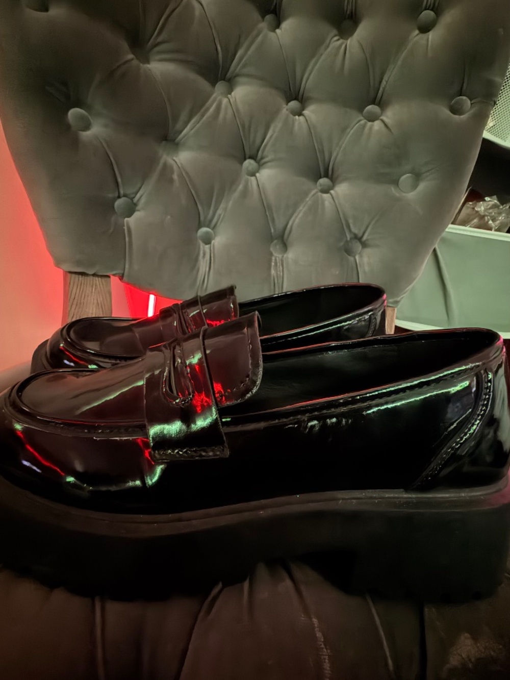 Fashion Nova platform loafers